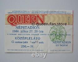 QUEEN Nepstadion Budapest Hungary 1986 A Kind Of Magic Tour Concert Ticket Stub