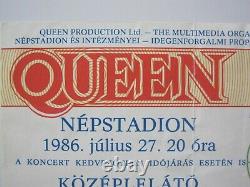 QUEEN Nepstadion Budapest Hungary 1986 A Kind Of Magic Tour Concert Ticket Stub