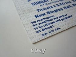 QUEEN New Bingley Hall Stafford 1978 Tour Concert Ticket Stub 7.5.1978