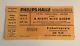 Queen Original Concert Ticket May 16, 1977 Philipshalle Dusseldorf, Germany