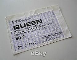 QUEEN Paris France Concert Ticket Live Killers Tour French Stub 27.02.1979
