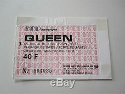 QUEEN Paris France Concert Ticket Live Killers Tour French Stub 28.02.1979