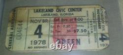 QUEEN Ultra RARE Nov 4 1978 FL Concert Ticket Stub Mercury L@@K A Lot More + FS