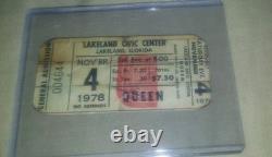 QUEEN Ultra RARE Nov 4 1978 FL Concert Ticket Stub Mercury L@@K A Lot More + FS
