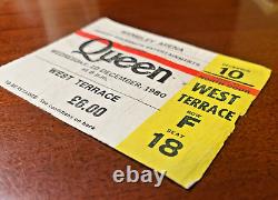 QUEEN Wembley Arena 1980 Concert Ticket Stub UK The Game Tour Freddie Mercury