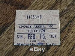 QUEEN band NIGHT AT THE OPERA TOUR CONCERT TOLEDO SPORTS ARENA TICKET STUB 1976