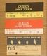 Queen Concert Ticket Stubs 3 Sheets Set Japan Vintage