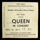 Queen 1974 City Hall Newcastle Uk Concert Ticket Stub Sheer Heart Attack Tour