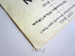 Queen 1974 City Hall Newcastle UK Concert Ticket Stub Sheer Heart Attack Tour