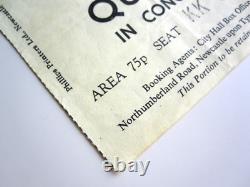 Queen 1974 City Hall Newcastle UK Concert Ticket Stub Sheer Heart Attack Tour Queen 1974 City Hall Newcastle UK Concert Ticket Stub Sheer Heart Attack Tour