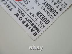 Queen 1974 Rainbow Theatre London UK Concert Ticket Stub Queen II Tour 31.3.74