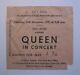 Queen 1975 Newcastle Concert Ticket Stub A Night At The Opera Uk Tour 11.12.75