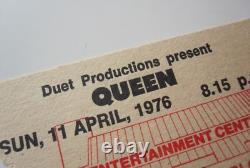 Queen 1976 Perth Australia A Night At The Opera Tour Concert Ticket Stub