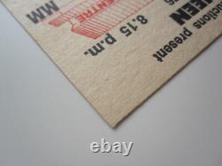 Queen 1976 Perth Australia A Night At The Opera Tour Concert Ticket Stub