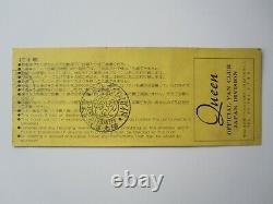 Queen 1979 Budokan Tokyo Japan Concert Ticket Stub Japanese Tour 14.04.1979