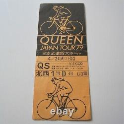 Queen 1979 Budokan Tokyo Japan Concert Ticket Stub Japanese Tour 24.04.1979