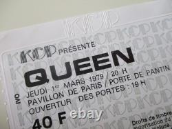 Queen 1979 Paris France Concert Ticket Stub Live Killers French Tour 01.03.79