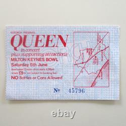 Queen 1982 Milton Keynes Bowl UK Concert Ticket Stub'Hot Space' Tour 05.06.82