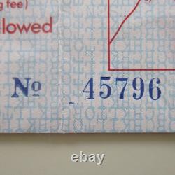 Queen 1982 Milton Keynes Bowl UK Concert Ticket Stub'Hot Space' Tour 05.06.82