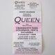 Queen 1986 Knebworth Uk Concert Ticket + Top Seller Stub (a Kind Of Magic Tour)