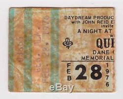 Queen 2-28-76 Dane County Coliseum concert ticket stub 1976 -Freddie Mercury