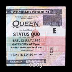 Queen'A Kind Of Magic Tour' 1986 Tour Wembley Stadium Concert Ticket Stub (Ex)