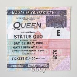 Queen A Kind Of Magic Tour 1986 Wembley UK Concert Ticket Stub 12.7.86 EX