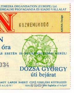 Queen -A Kind Of Magic Tour Concert Ticket Stub Budapest Népstadion Hungary 1986