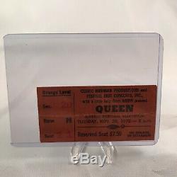 Queen Buffalo Memorial Auditorium NY Concert Ticket Stub Vtg November 28 1978