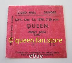 Queen Caird Hall Dundee 1975 Concert Ticket Stub A Night At The Opera UK Tour