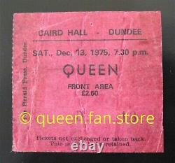 Queen Caird Hall Dundee 1975 Concert Ticket Stub A Night At The Opera UK Tour