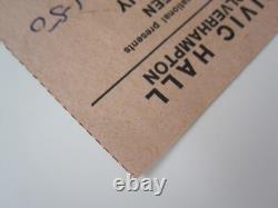 Queen Civic Hall Wolverhampton 1975 Concert Ticket Stub UK Tour 07.12.1975 EX