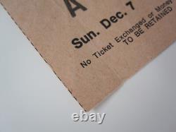Queen Civic Hall Wolverhampton 1975 Concert Ticket Stub UK Tour 07.12.1975 EX