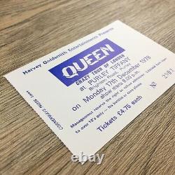 Queen Crazy Tour Purley Tiffany 1979 UK Concert Ticket + Stub Rare