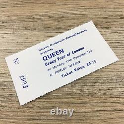 Queen Crazy Tour Purley Tiffany 1979 UK Concert Ticket + Stub Rare