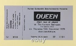 Queen Crazy Tour The Lyceum Ballroom 1979 UK Concert Ticket + Stub Rare