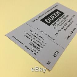 Queen Crazy Tour The Lyceum Ballroom 1979 UK Concert Ticket + Stub Rare