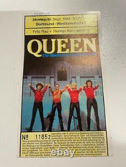 Queen Dortmund Concert Ticket Stub 10/ 11 Sept 1984 Super Rare Ex Cond