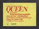 Queen Edinburgh 1982 Concert Hot Space Tour Ticket Stub Mint