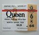 Queen'empire Pool Wembley' 1978 Tour Concert Ticket Stub (uk)
