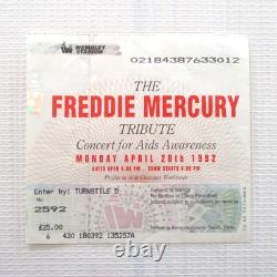 Queen Freddie Mercury Tribute Concert Ticket Stub 1992 Wembley Stadium UK (Ex)