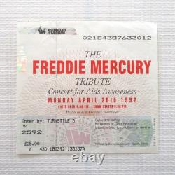 Queen Freddie Mercury Tribute Concert Ticket Stub 1992 Wembley Stadium UK (Ex)