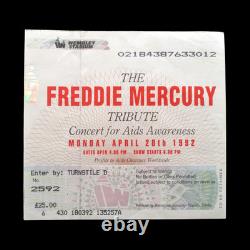 Queen Freddie Mercury Tribute Concert Ticket Stub 1992 Wembley Stadium UK (Ex)