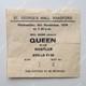 Queen + Hustler 1974 St. George's Hall Bradford Uk Tour Concert Ticket Stub
