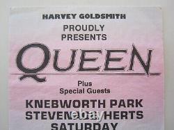 Queen Knebworth 1986 Ticket Stub UK Magic Tour Final Freddie Mercury Concert