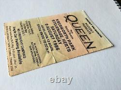 Queen Knebworth 1986 Ticket Stub UK Magic Tour Final Freddie Mercury Concert