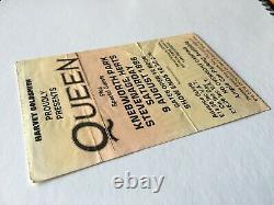 Queen Knebworth 1986 Ticket Stub UK Magic Tour Final Freddie Mercury Concert