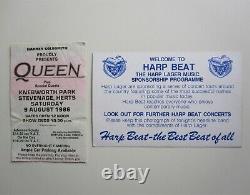Queen'Knebworth' Final 1986 Concert Ticket Stub (Magic Tour) Freddie Mercury