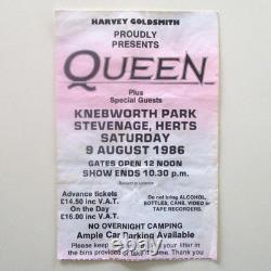 Queen Knebworth Park 1986 Concert Ticket Stub'A Kind Of Magic Tour' (VG+)