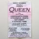 Queen Knebworth Park 1986 Concert Ticket Stub'a Kind Of Magic Tour' (vg+)